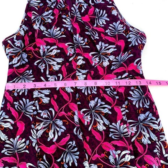 Rebecca Taylor Mystic Garden Sleeveless Silk Dress High Neck Floral Size Small - Picture 13 of 16